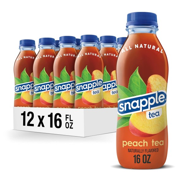 Snapple all Natural PEACH Tea PET Kiste 24 x 591 ml USA