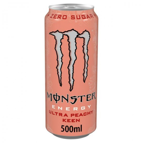 MONSTER Energy Drink ULTRA PEACHY KEEN Zero 500 ml UK