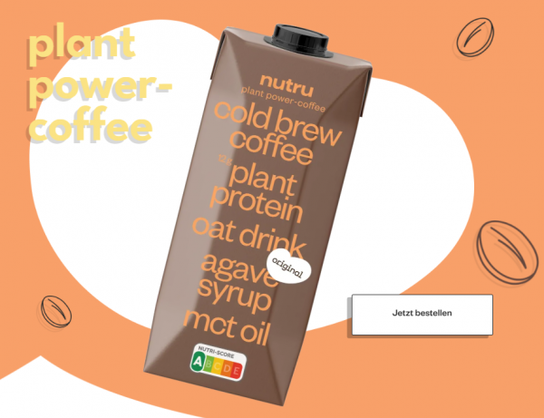 nutru ORIGINAL Cold Brew Coffee Oat Drink with Plant Protein & MCT Oil Kiste 24 x 200 ml Schweiz