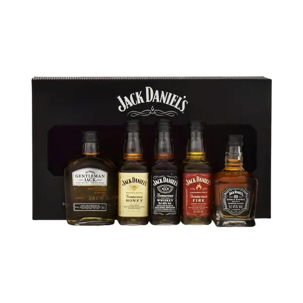 Jack Daniels Family of Fine Spirits Tennessee Whiskey Mini Pack 5 x 5 cl / 40 % USA