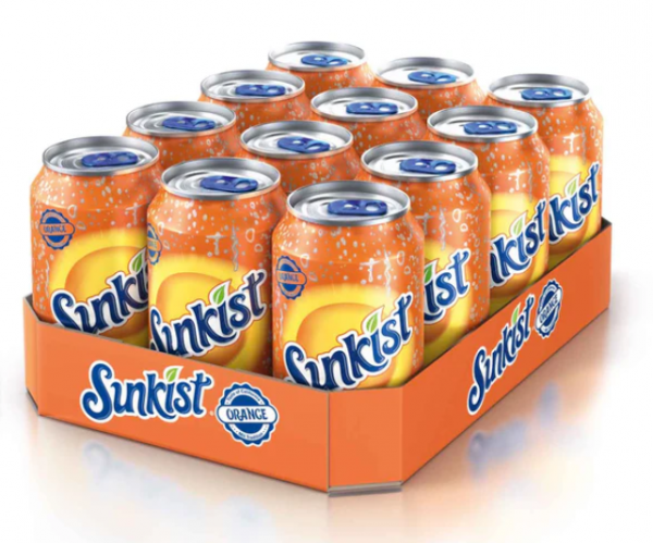 Sunkist ORANGE Kiste 24 x 330 ml