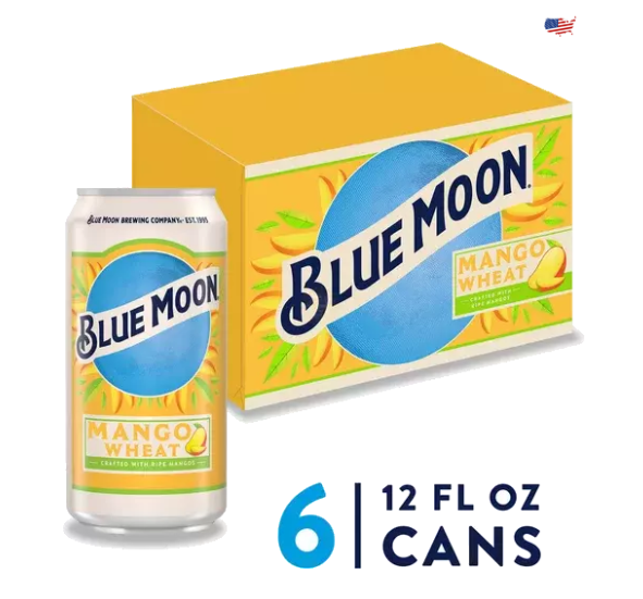 BLUE MOON MANGO Wheat Beer Can Case 24 x 355 ml / 5.4 % USA