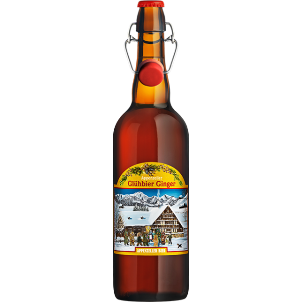 Appenzeller GLÜHBIER GINGER Kiste 6 x 75 cl / 6 % Schweiz