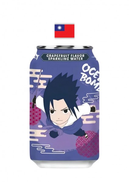 Ocean Bomb NARUTO Shippuden GRAPEFRUIT Flavour Sparkling Water 330 ml Taiwan