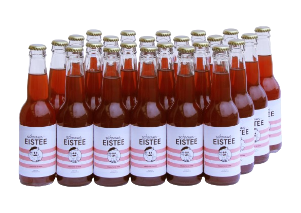 SCHNAUZ EISTEE Schwarztee mit Kirschsaft Kiste 24 x 330 ml Schweiz