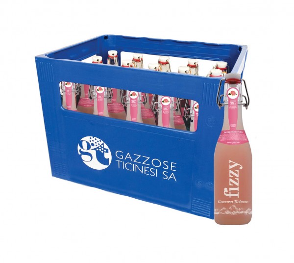 Gazosa FIZZY ROSA GRAPEFRUIT Glasflsche 20 x 350 ml Schweiz