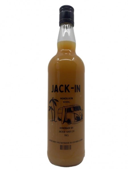 JACKIE-SHOT Jack-In INGWER Likör 70 cl / 16 % Schweiz