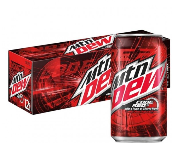 Mountain Dew CODE RED Soda Kiste 24 x 355 ml USA