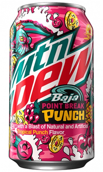 Mountain Dew BAJA POINT BREAK PUNCH Special Edition 355 ml USA