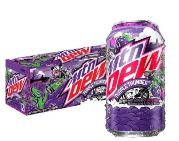 Mountain Dew PURPLE THUNDER Special Edition Kiste 24 x 355 ml USA