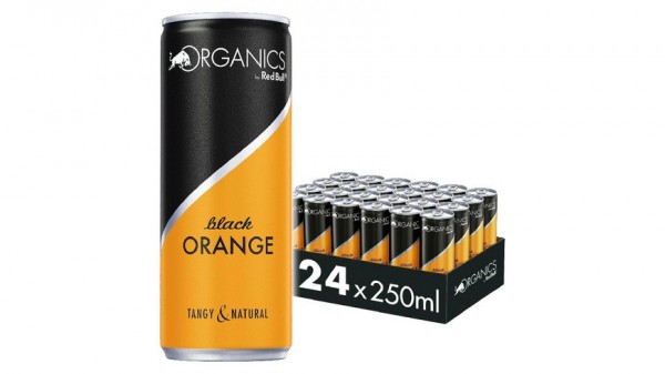 Red Bull Organics Black ORANGE Kiste 24 x 250 ml Schweiz