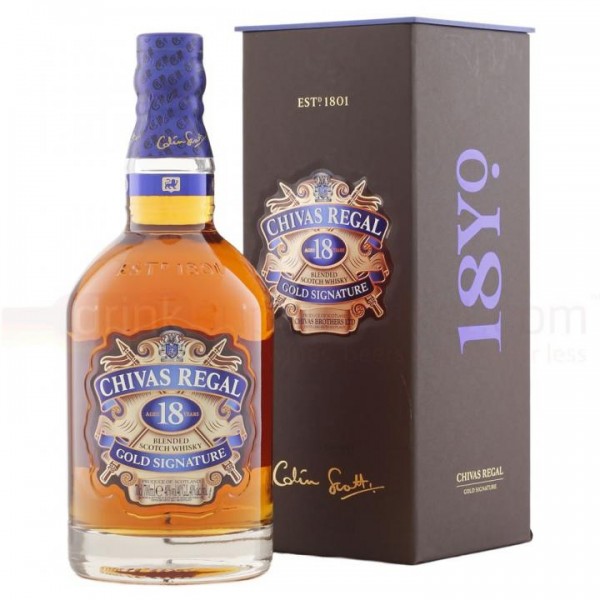 Chivas Regal 18 Jahre Gold Signature Blended Scotch Whisky ...