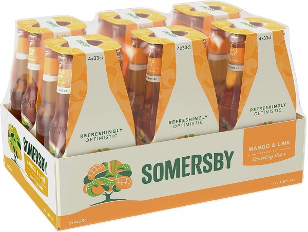 SOMERSBY MANGO & LIME Cider Flasche Kiste 24 x 330 ml / 4.5 % Schweiz