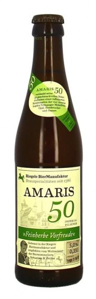 Riegele AMARIS 50 Brauspezialität: Feinherbe Vorfreude KISTE 24 x 330 ml / 5 % Deutschland