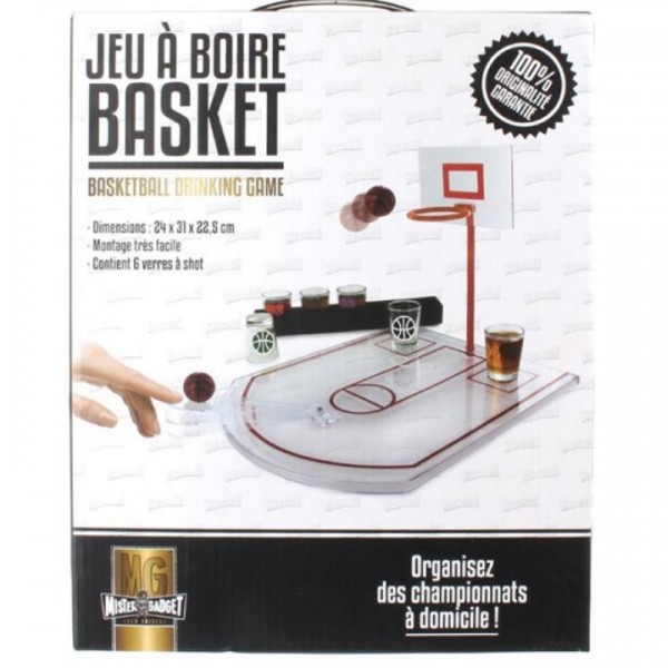 Trinkspiel Basketball mit 6 Gläsern 24 x 31 x 22.5 cm by Mister Gadget