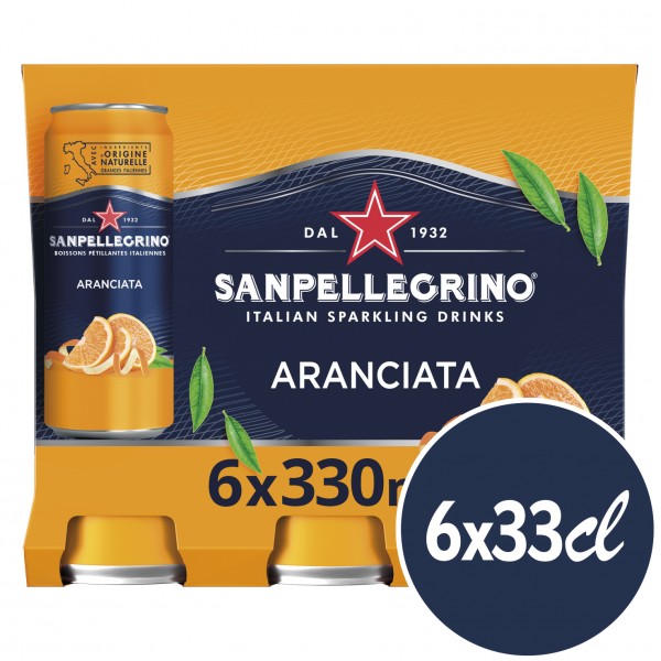 SanPellegrino L'Aranciata Kiste 24 x 330 ml Italien