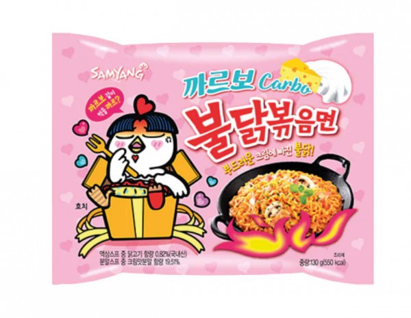 Samyang BULDAK Ramen Noodles Hot Chicken CARBONARA 130 Gramm Korea