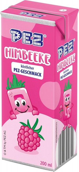 PEZ Fruchtsaftgetränk HIMBEERE Kiste 200 ml Österreich