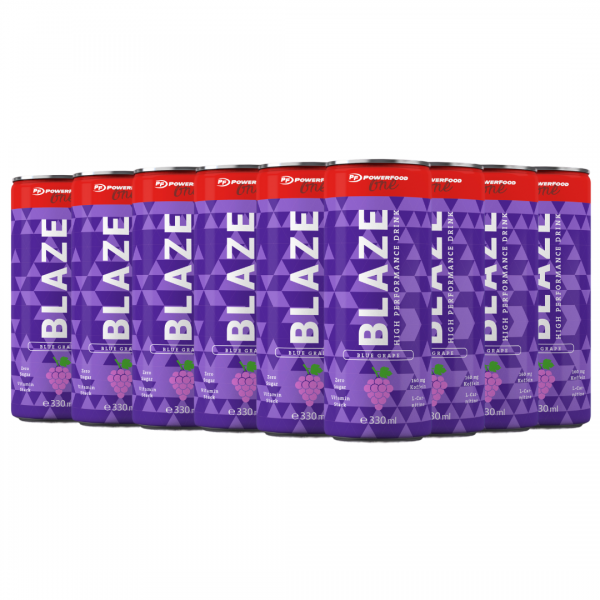 PowerFood One BLAZE BLUE GRAPE High Performance Drink Kiste 24 x 330 ml Österreich