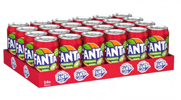 Fanta Strawberry & Kiwi Kiste 24 x 330 ml Dänemark