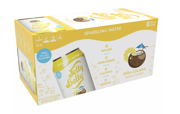 Jelly Belly PINA COLADA Sparkling Water Kiste 24 x 355 ml USA