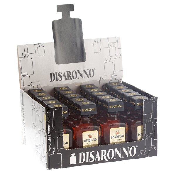 Amaretto Disaronno Mandellikör MINIATURE Box 20 x 5 cl / 28 % Italien