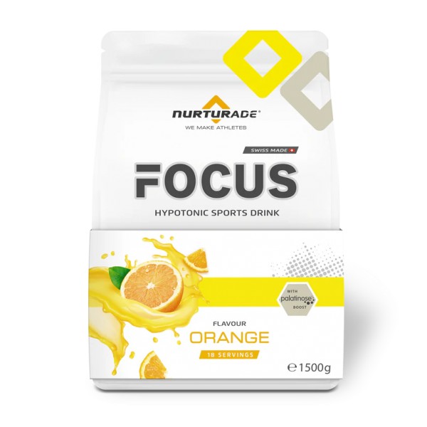 NURTURADE Focus ORANGE Hypotonic Sports Drink Pulver 1500 Gramm Schweiz