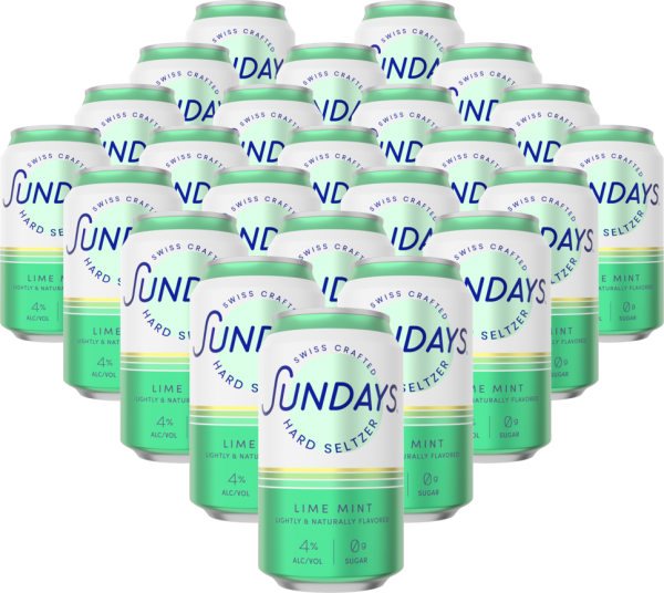 Sundays Hard Seltzer LIME MINT DOSE Kiste 24 x 330 ml / 4 % Schweiz