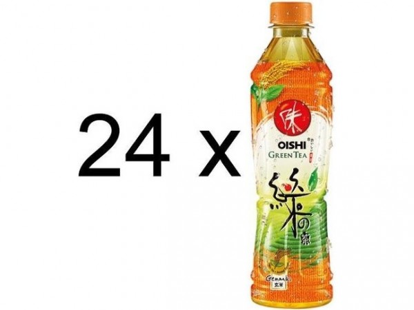 Oishi Grüntee GENMAI Flavour Kiste 24 x 500 ml PET Thailand