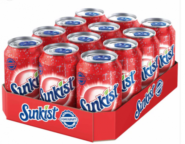 Sunkist POMEGRANATE Kiste 24 x 330 ml