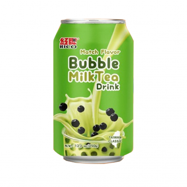 RICO Bubble Milk Tea Drink MATCHA Kiste 24 x 350 ml Taiwan