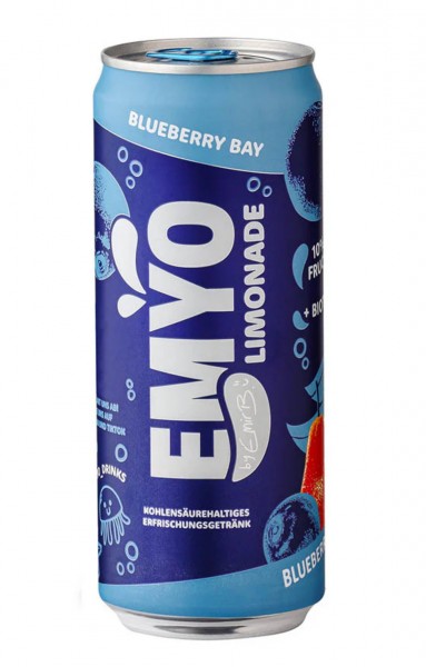 EMYO Limonade BLUEBERRY BAY 330 ml by TikTok-Star Emir Bayrak