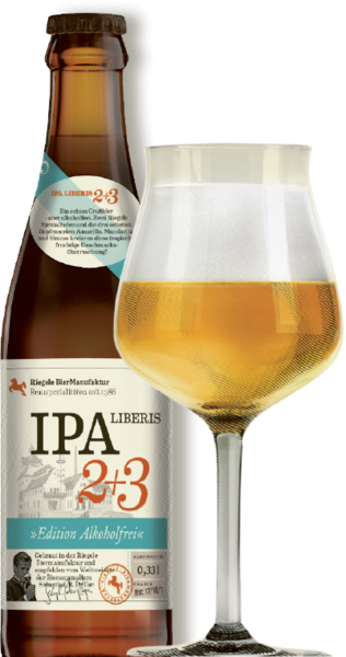 Riegele LIBERIS 2 + 3 Alkoholfreies IPA Bier Kiste 24 x 330 ml Deutschland