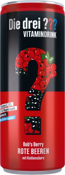 Die drei ??? Bob`s Berry Vitamindrink ROTE BEEREN Kiste 24 x 250 ml Belgien