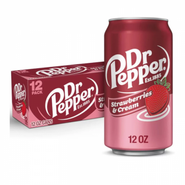 Dr Pepper STRAWBERRIES & CREAM Kiste 24 x 355 ml USA