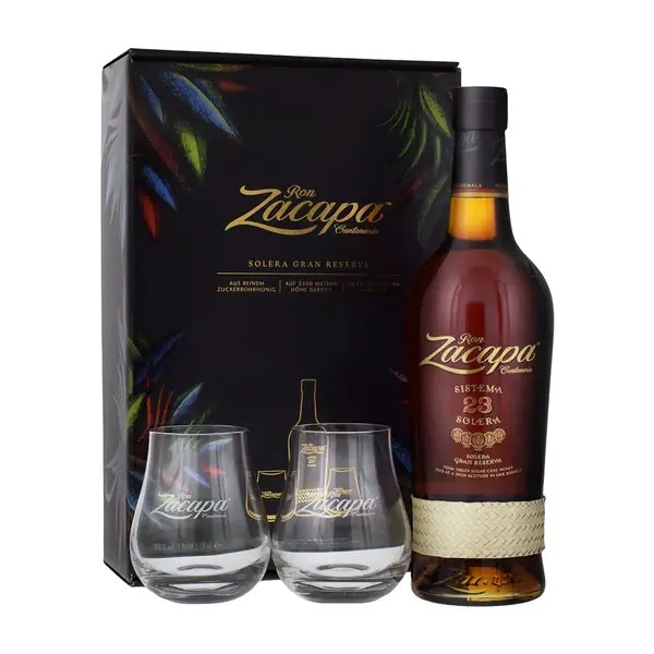 Ron Zacapa Centenario No. 23 Set mit 2 Gläsern 70 cl / 40 % Guatemala