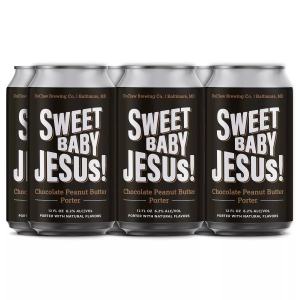 DuClaw SWEET BABY JESUS Chocolate Peanut Butter Porter Dose Kiste 24 x 355 ml / 6.5 % USA