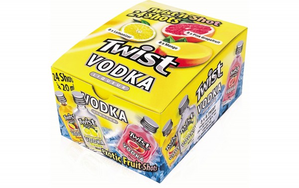 TWIST Vodka Likqueur Shot Box 24 x 20 ml / 16 % Schweiz