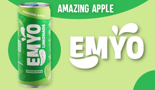 EMYO Limonade AMAZING APPLE Kiste 24 x 330 ml by TikTok-Star Emir Bayrak