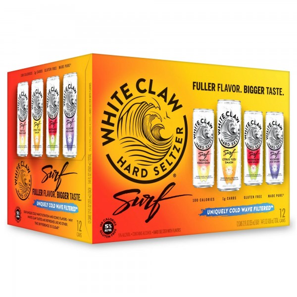 White Claw SURF Hard Seltzer VARIETY Pack 24 x 355 ml / 5 % USA